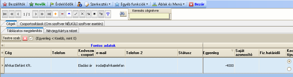 Vevo egyenleg5